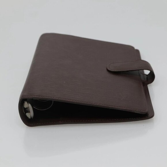 LOUIS VUITTON Epi Agenda MM Day Planner Cover Mocha R2004D LV Auth sw099 - Picture 5 of 16
